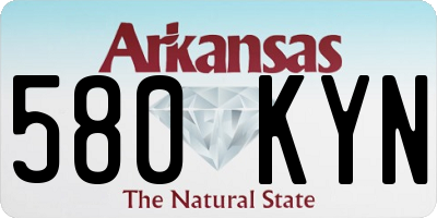 AR license plate 580KYN