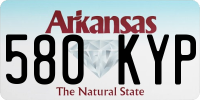 AR license plate 580KYP