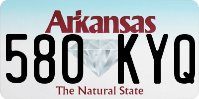 AR license plate 580KYQ