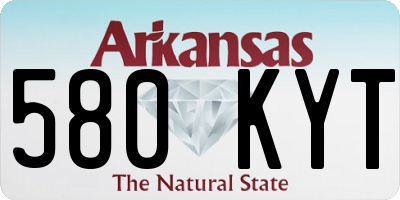 AR license plate 580KYT