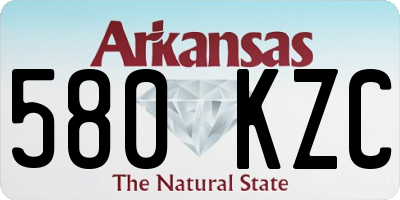 AR license plate 580KZC