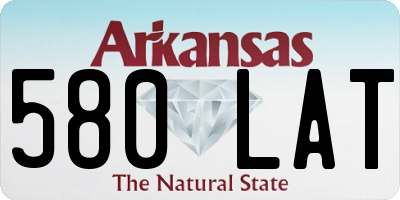 AR license plate 580LAT