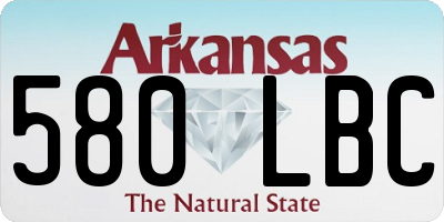 AR license plate 580LBC