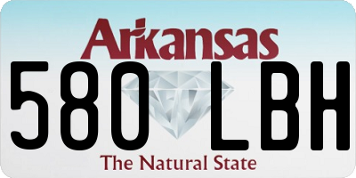 AR license plate 580LBH