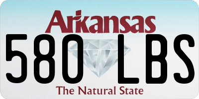 AR license plate 580LBS