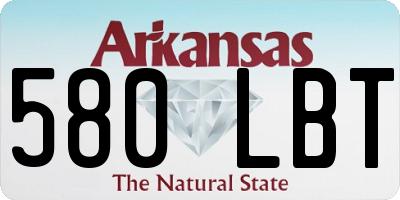 AR license plate 580LBT