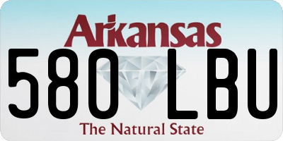AR license plate 580LBU