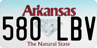 AR license plate 580LBV