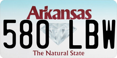 AR license plate 580LBW