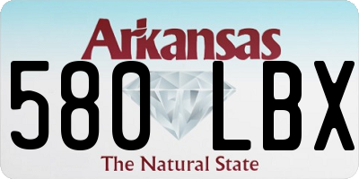 AR license plate 580LBX