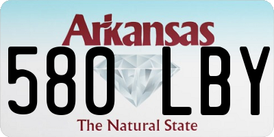 AR license plate 580LBY