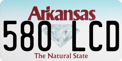 AR license plate 580LCD