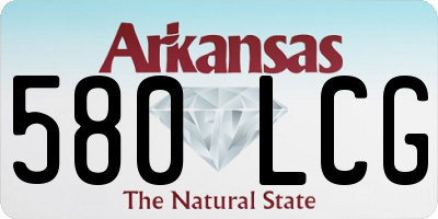 AR license plate 580LCG