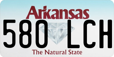 AR license plate 580LCH