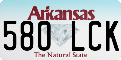 AR license plate 580LCK