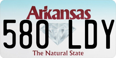 AR license plate 580LDY