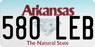 AR license plate 580LEB