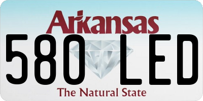 AR license plate 580LED