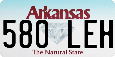 AR license plate 580LEH