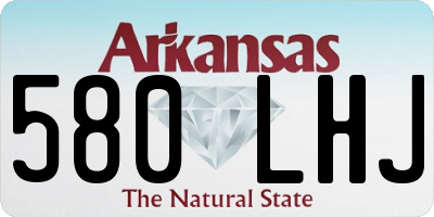 AR license plate 580LHJ