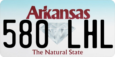 AR license plate 580LHL