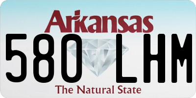 AR license plate 580LHM
