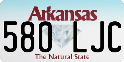 AR license plate 580LJC