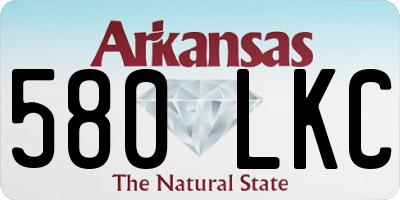 AR license plate 580LKC