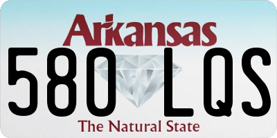 AR license plate 580LQS