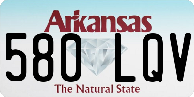 AR license plate 580LQV
