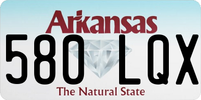 AR license plate 580LQX