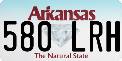 AR license plate 580LRH