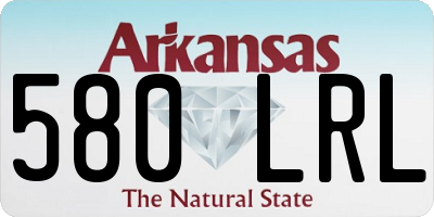 AR license plate 580LRL