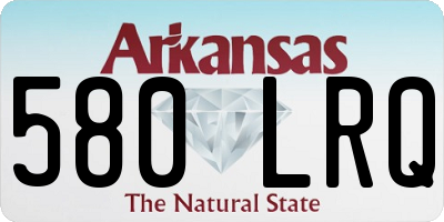 AR license plate 580LRQ