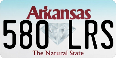 AR license plate 580LRS