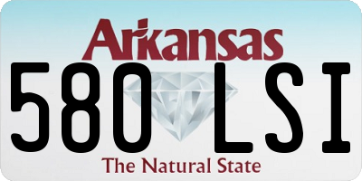 AR license plate 580LSI