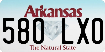 AR license plate 580LXO
