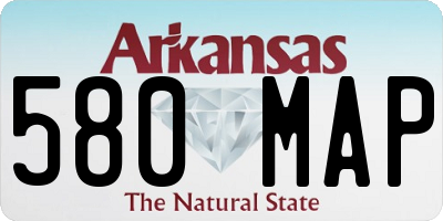 AR license plate 580MAP