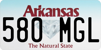 AR license plate 580MGL