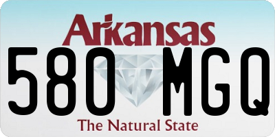 AR license plate 580MGQ