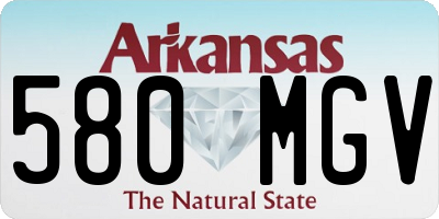 AR license plate 580MGV