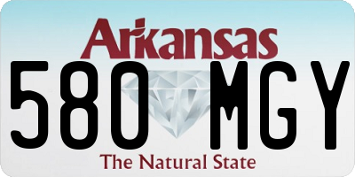 AR license plate 580MGY