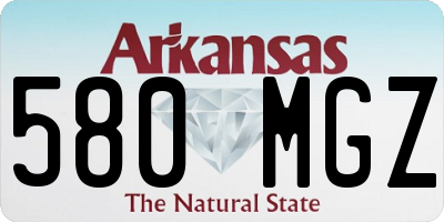 AR license plate 580MGZ