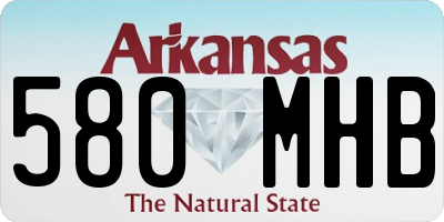 AR license plate 580MHB