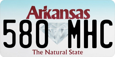 AR license plate 580MHC