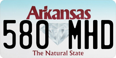 AR license plate 580MHD
