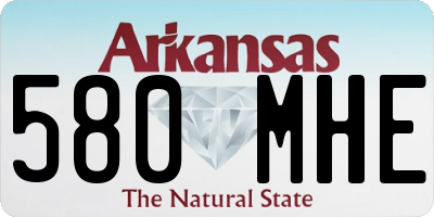 AR license plate 580MHE