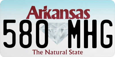 AR license plate 580MHG