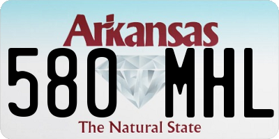 AR license plate 580MHL