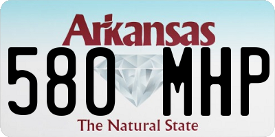 AR license plate 580MHP